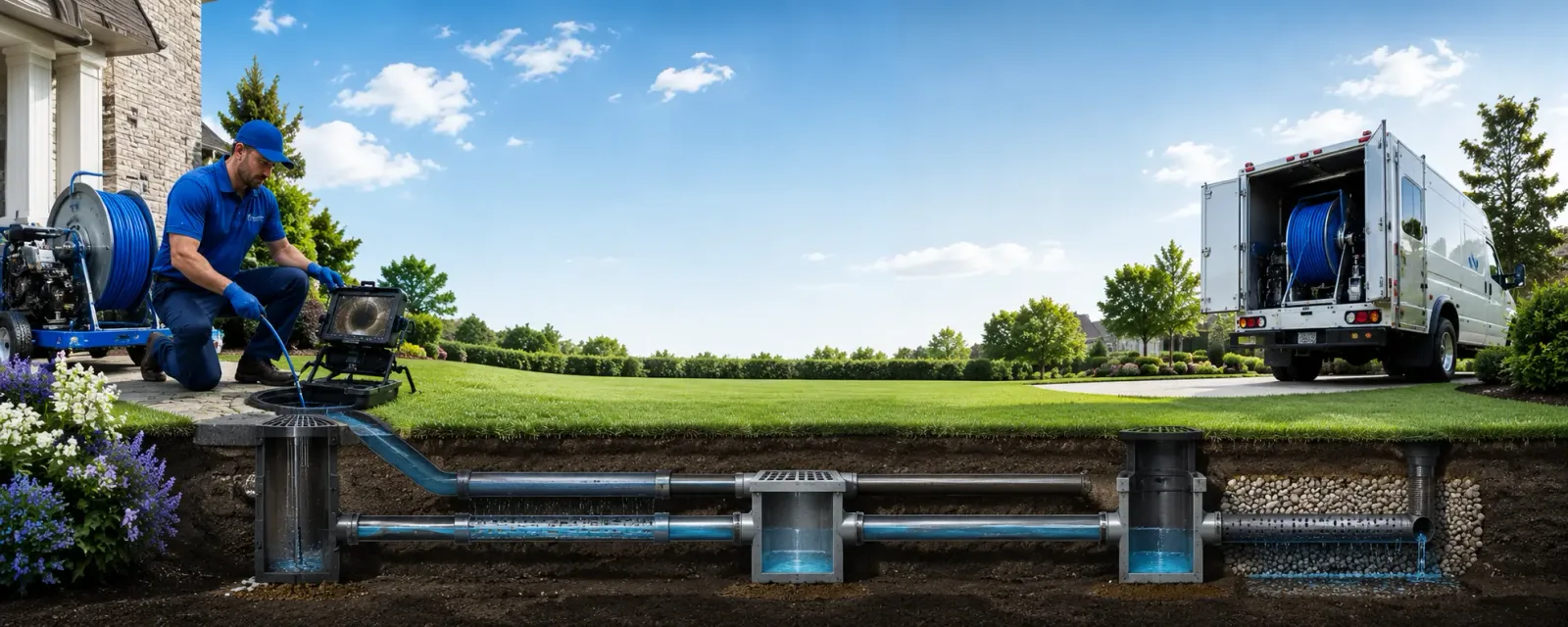 Outdoor drain cleaning information for Aleppo, PA